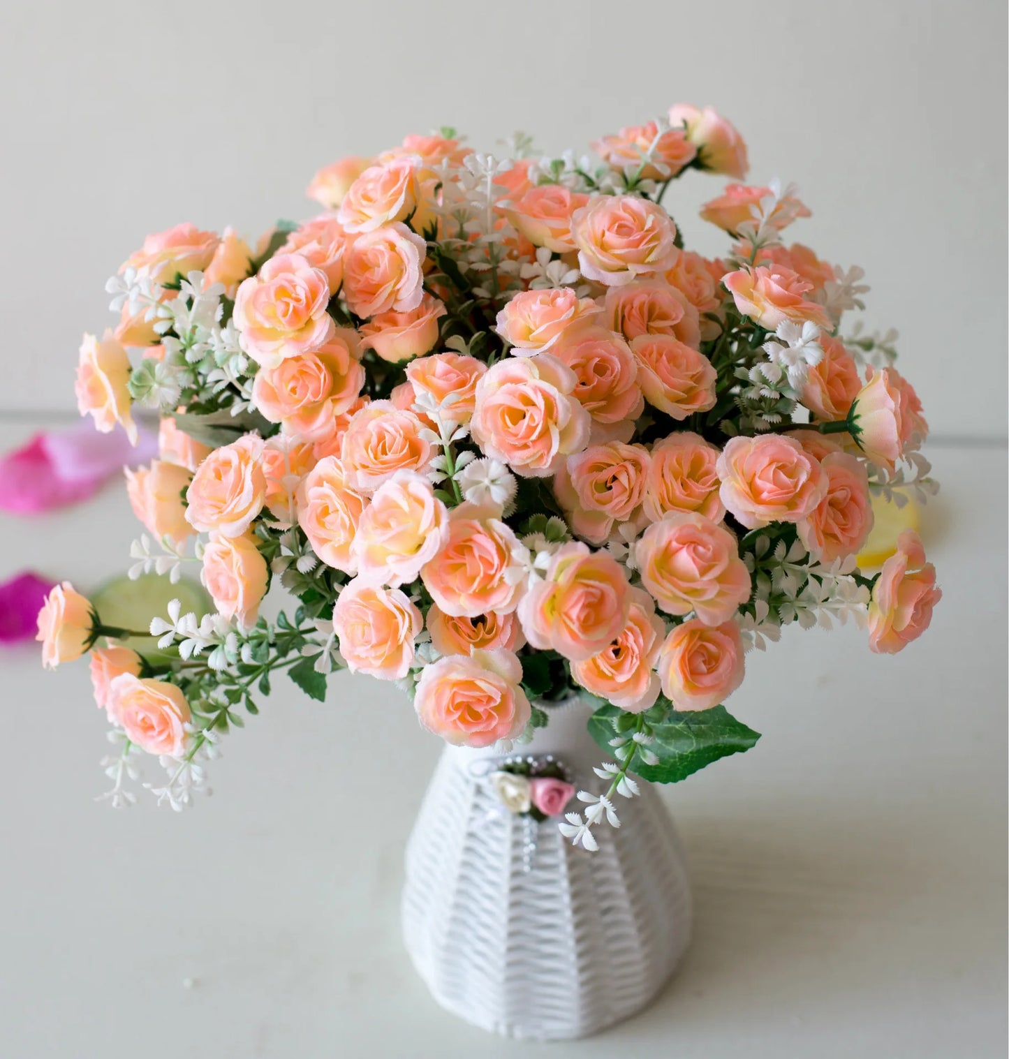 Artificial Mini Roses Flower Bouquet