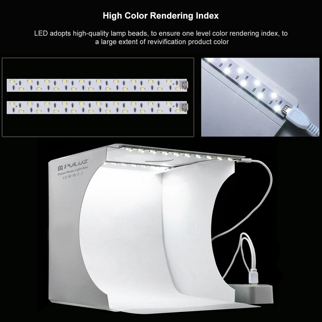 Portable Main Studio Box With 6 Colors Backdrops