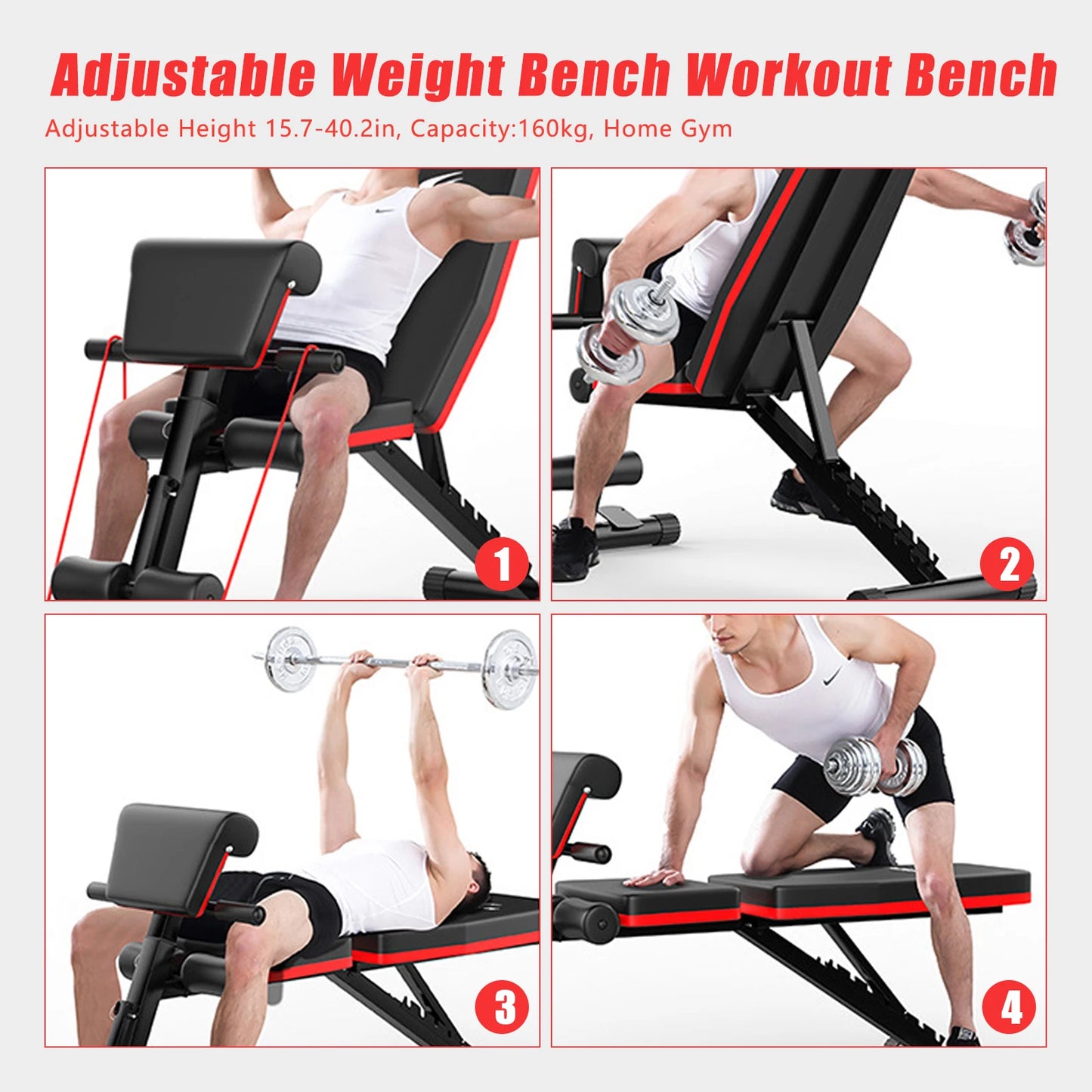 Multifunctional Workout Weight Fitness Bench