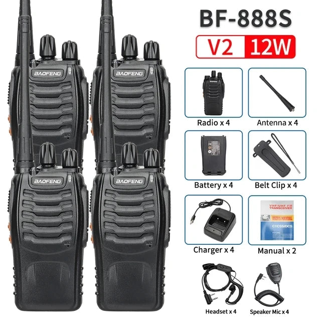 Dual Band Portable Long Range Walkie Talkie