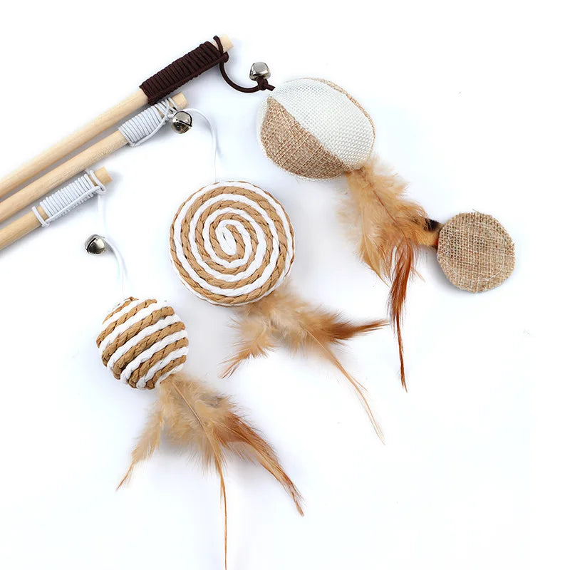 Pet Teaser Feather Toys