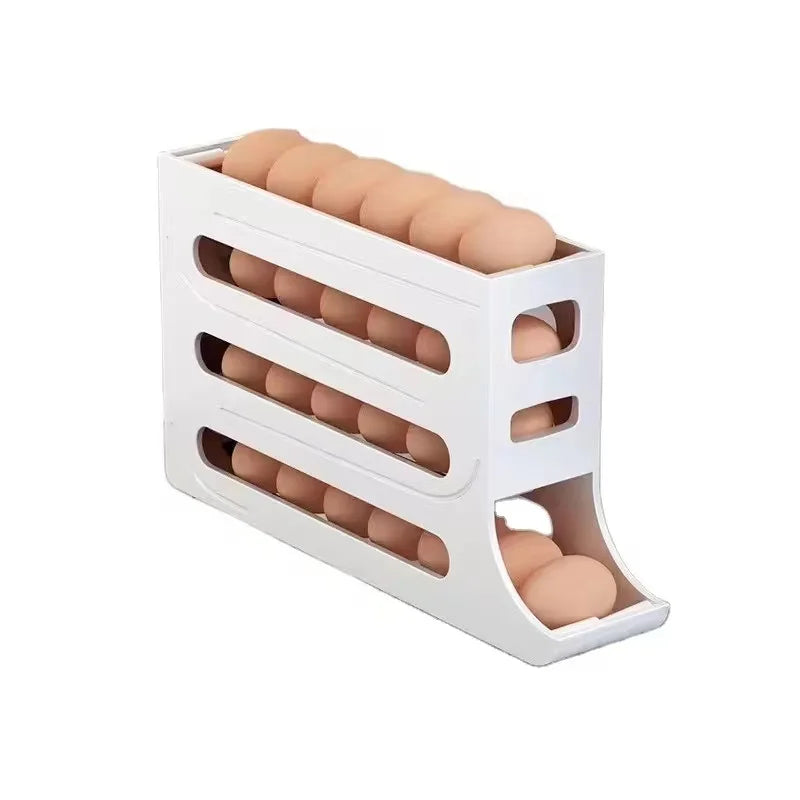 4 Layers Automatic Rolling Egg Organizer
