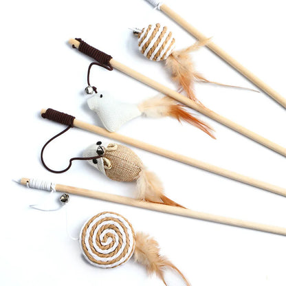 Pet Teaser Feather Toys