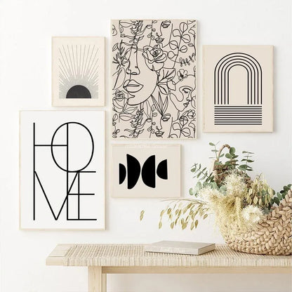 Abstract Bohemian Wall Art Poster