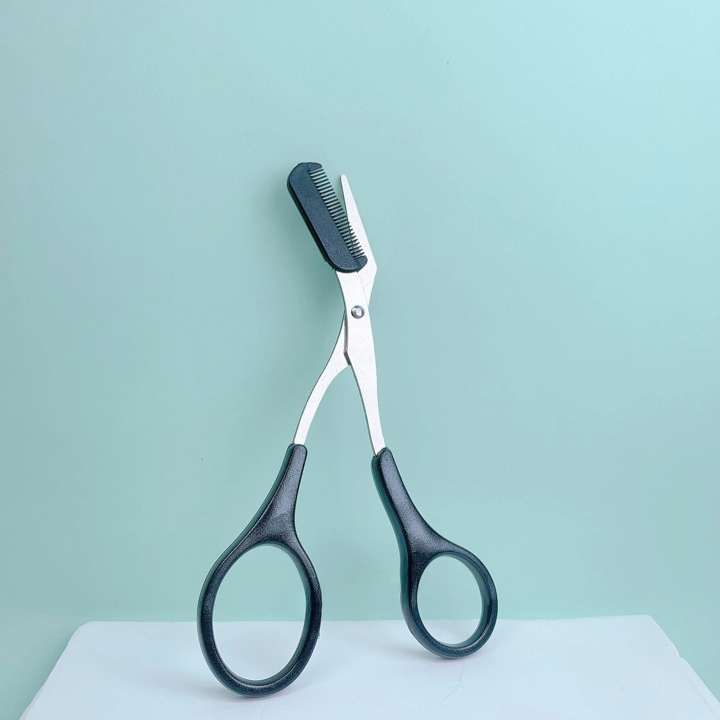 Eyebrow Trimming Scissors With Built-in Comb