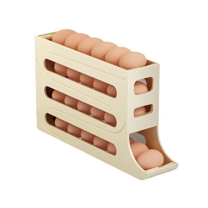 4 Layers Automatic Rolling Egg Organizer