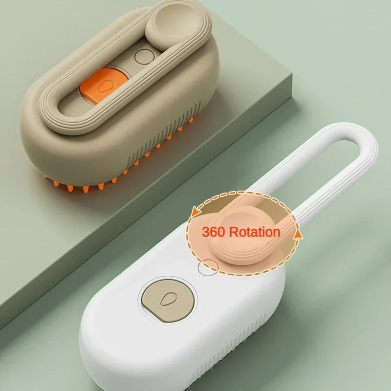 Rotatable Pet Spray Massage Brush
