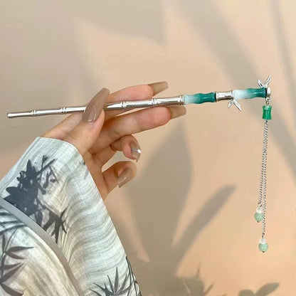 Vintage Bell Orchid Flower Fringe Hair Sticks