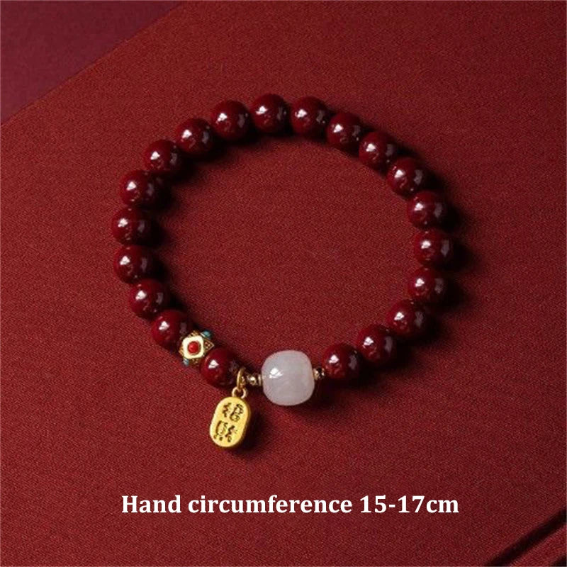 Natural Cinnabar Bracelet