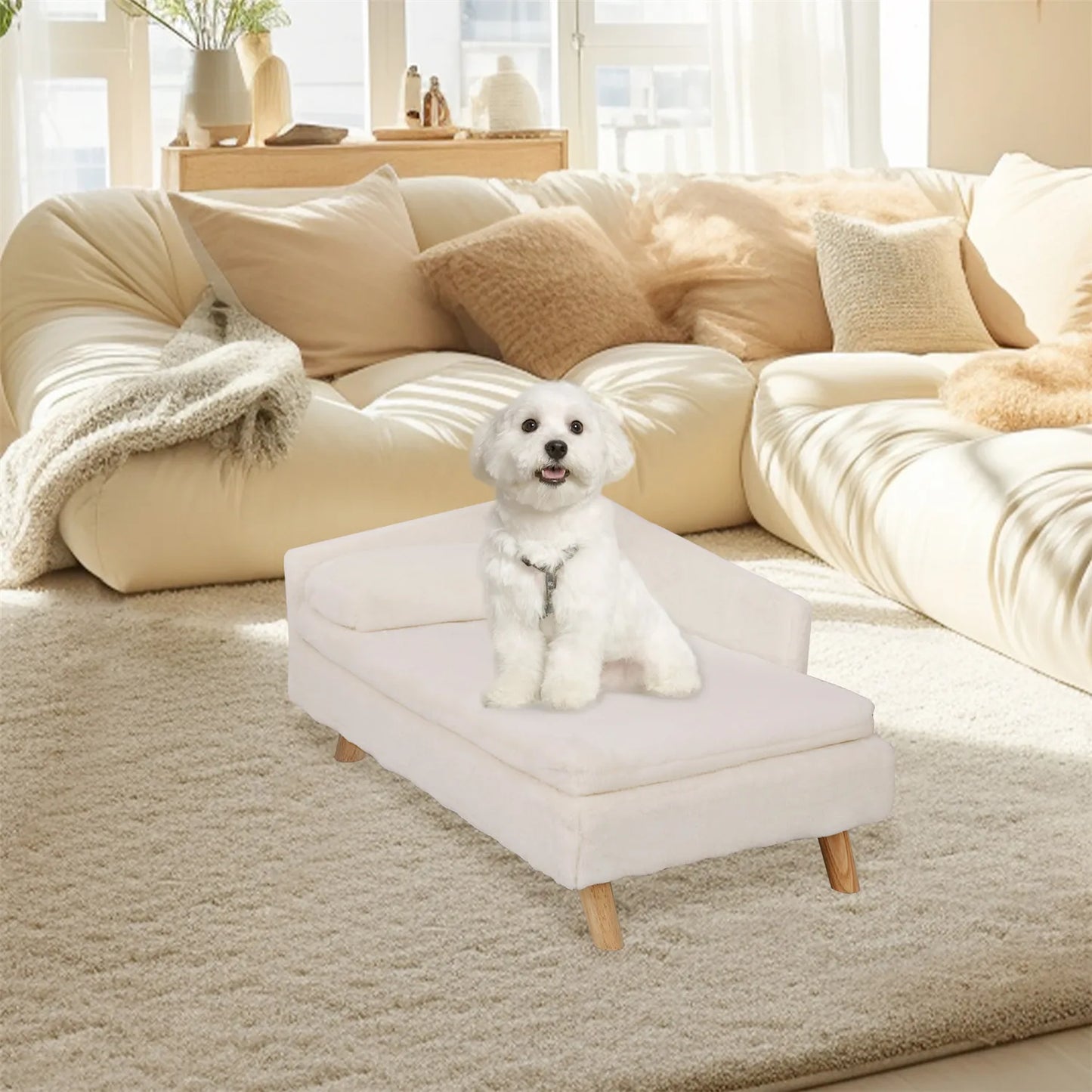 Waterproof Elevated Pet Bed With Cozy Pad
