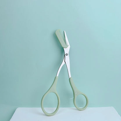 Eyebrow Trimming Scissors With Built-in Comb