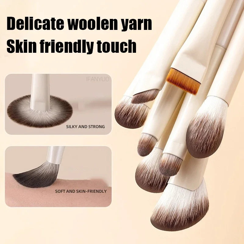 Natural Eye Makeup Brushes Set