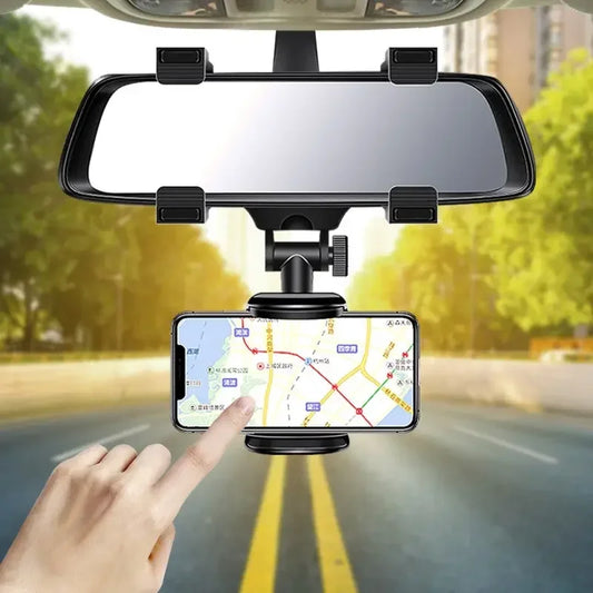 360 Car Phone Holder Rearview Mirror
