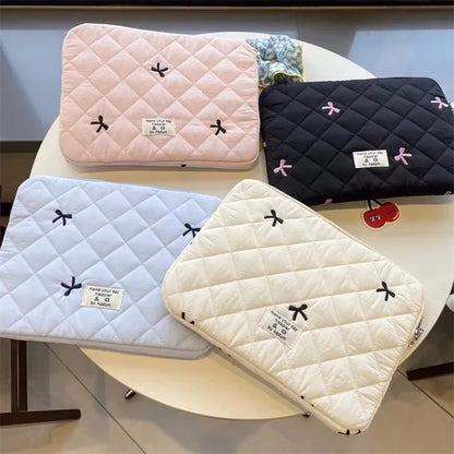 Cute Bow Graphic Laptop Bag
