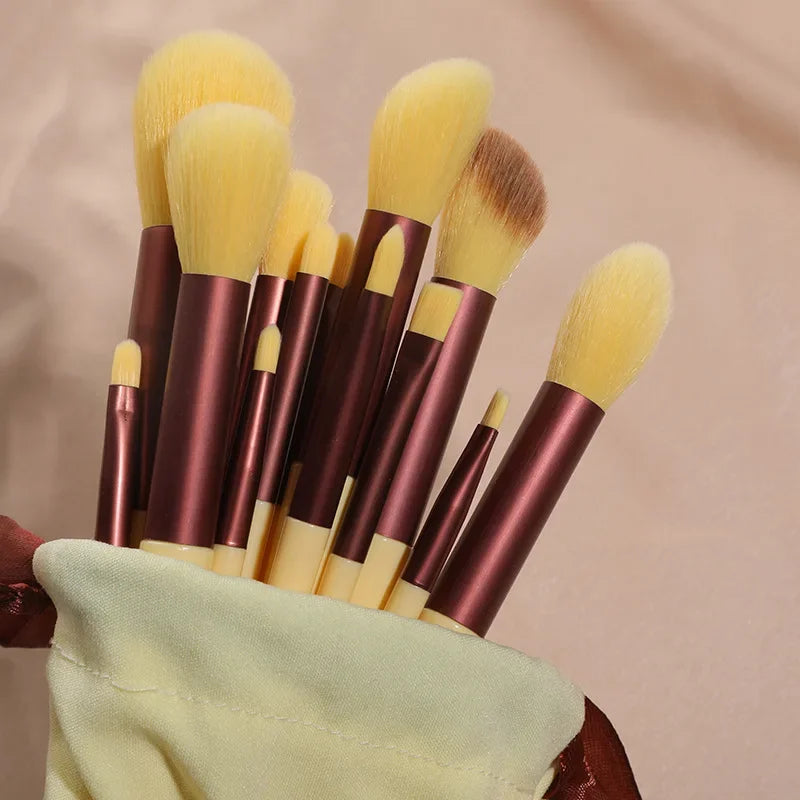 Goat Hair Makeup Brushes Set