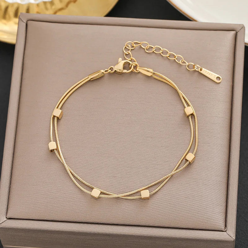 Letter Star Simple Vintage Pendant Bracelet