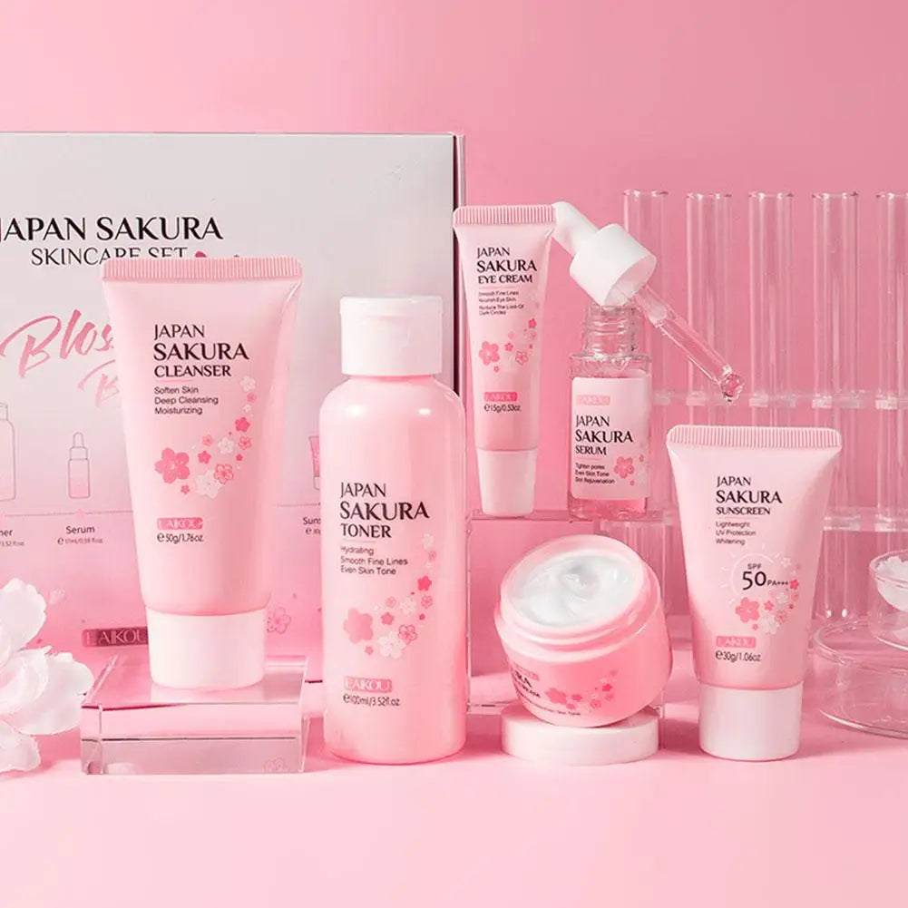 6pcs/Set Sakura Skin Care Sets