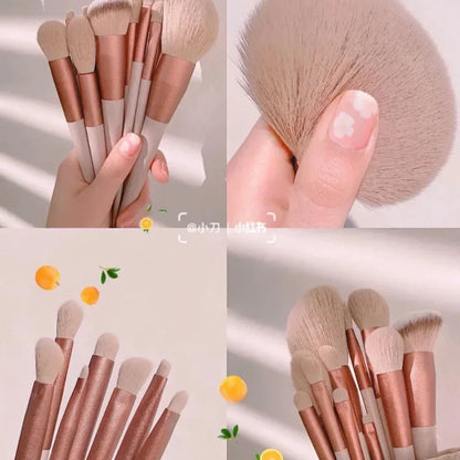 Goat Hair Makeup Brushes Set