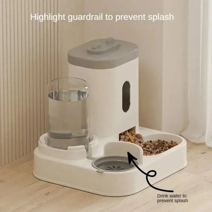 Automatic Feeder Bowl With Water Fountain
