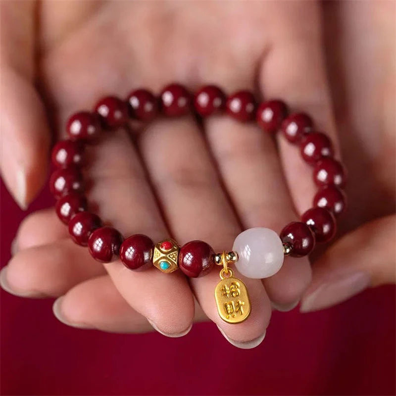 Natural Cinnabar Bracelet