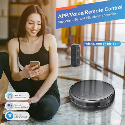 6000Pa Power Auto Charging App Control  Robot Vacuum Cleaner