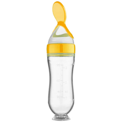 Baby Silicone Squeezing Feeding Bottle