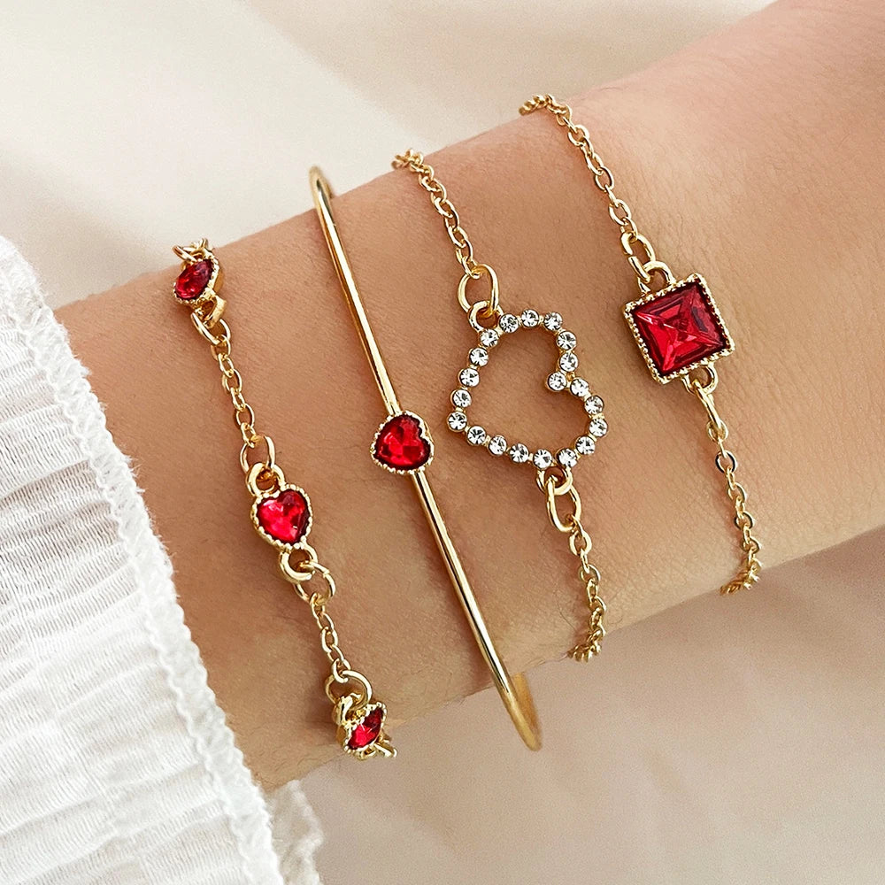 Fashionable Snake Imitation Gemstone Bangle