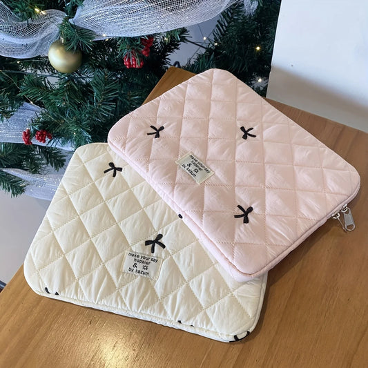 Cute Bow Graphic Laptop Bag