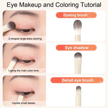 Natural Eye Makeup Brushes Set
