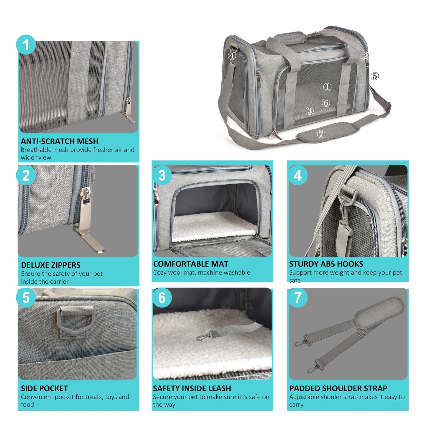 Soft Airline Approved Dog Carrier Bag