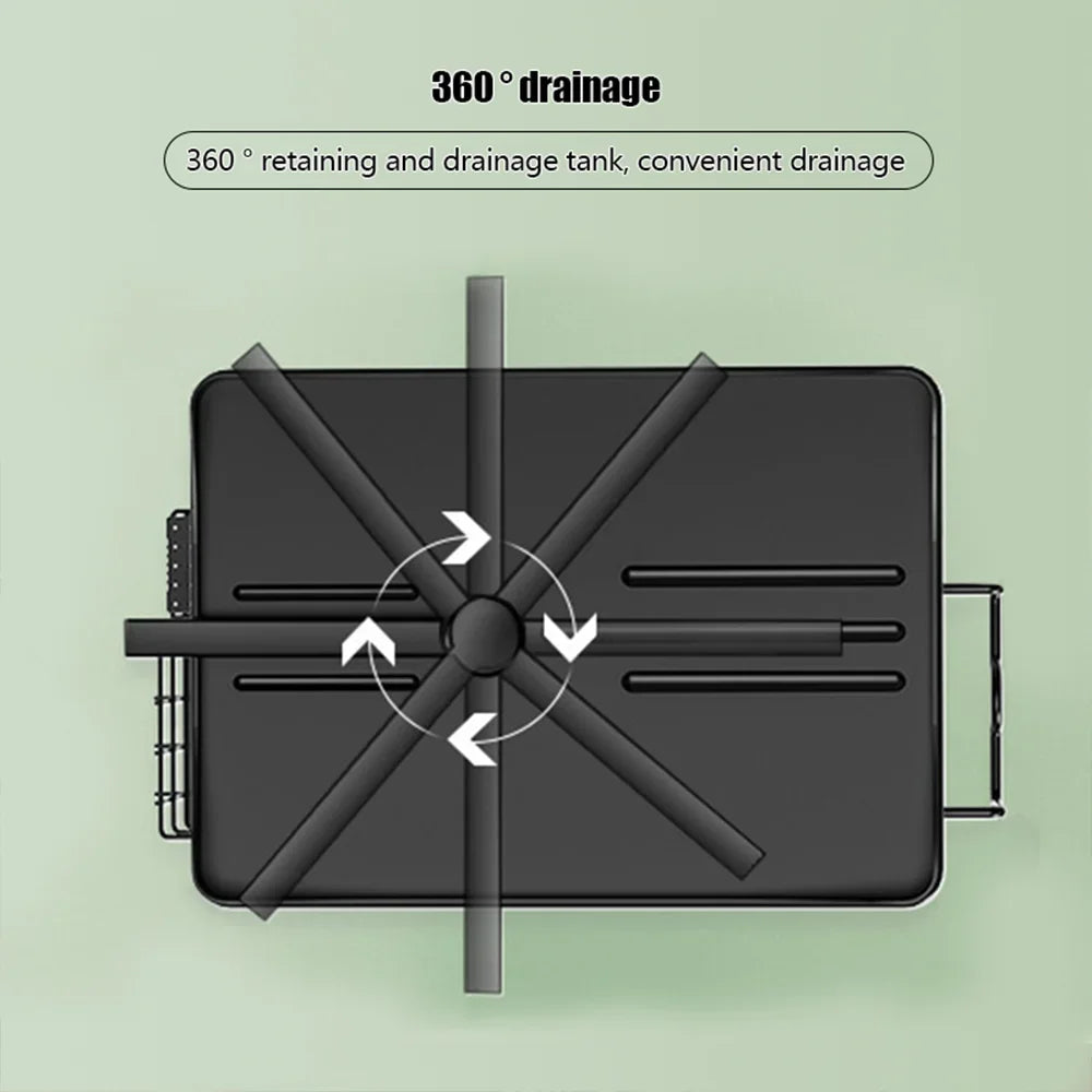 Multifunctional Kitchen Dish Drying Rack with Drainboard