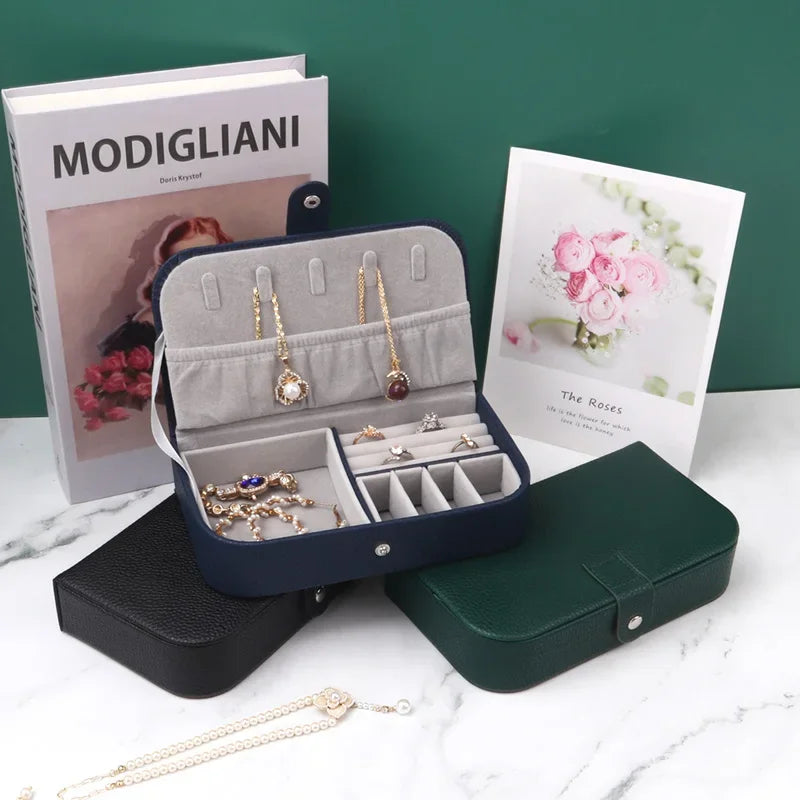 Leather Portable Jewelry Organizer