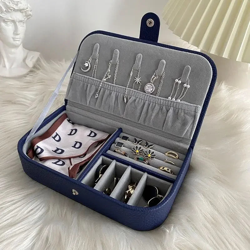 Leather Portable Jewelry Organizer