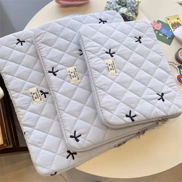 Cute Bow Graphic Laptop Bag