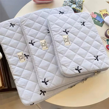 Cute Bow Graphic Laptop Bag
