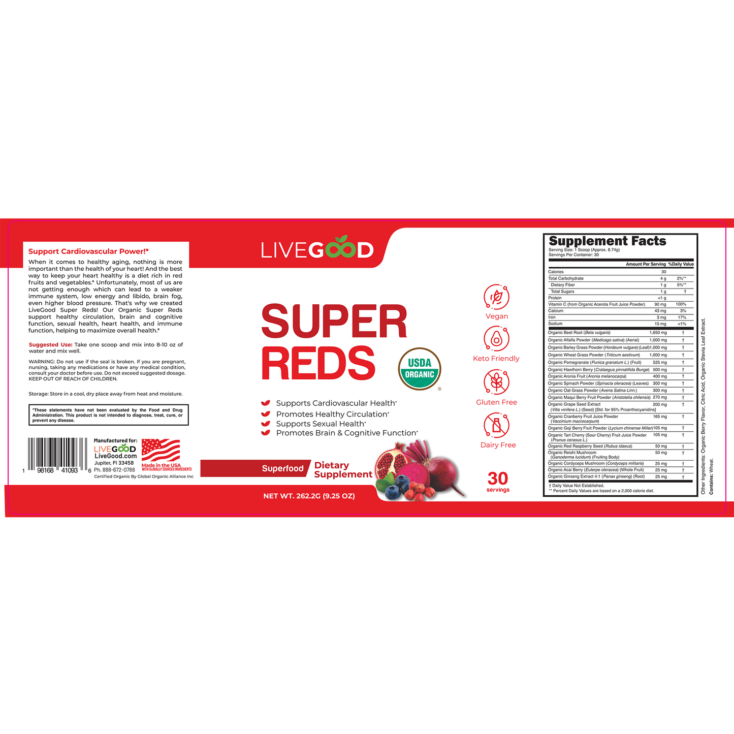 Organic Super Reds